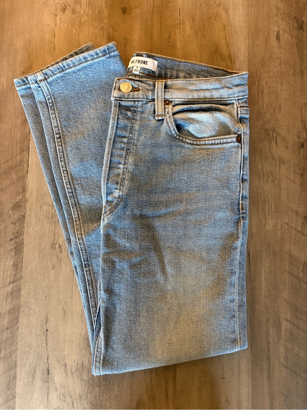 Re/Done 90’s High Rise Ankle Crop Jeans